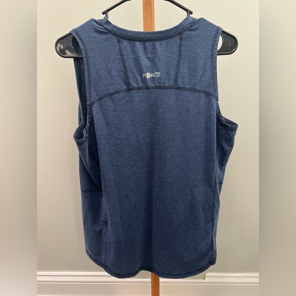 Carhartt Force Fitted Blue Sleeveless V-Neck Women’s Tank Top sz Large - Picture 3 of 6